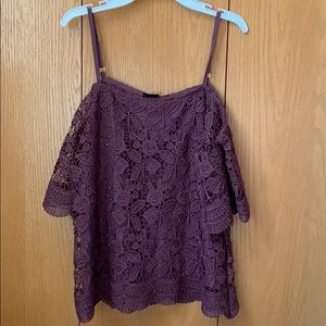 Lace off the shoulder top